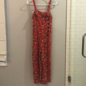Mid Length Red Romper